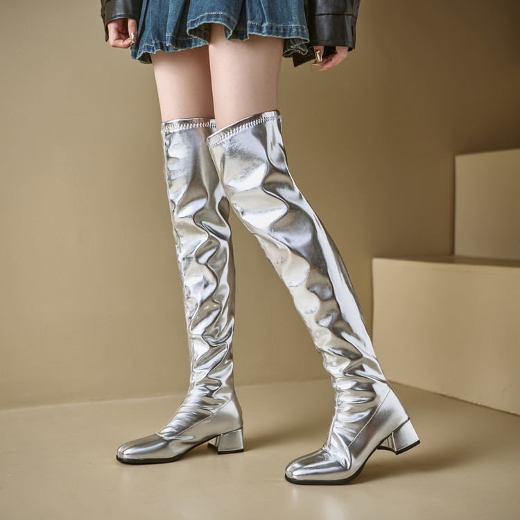 Metallic Silver Women Over The - Winter Cloth ulasan dan harga