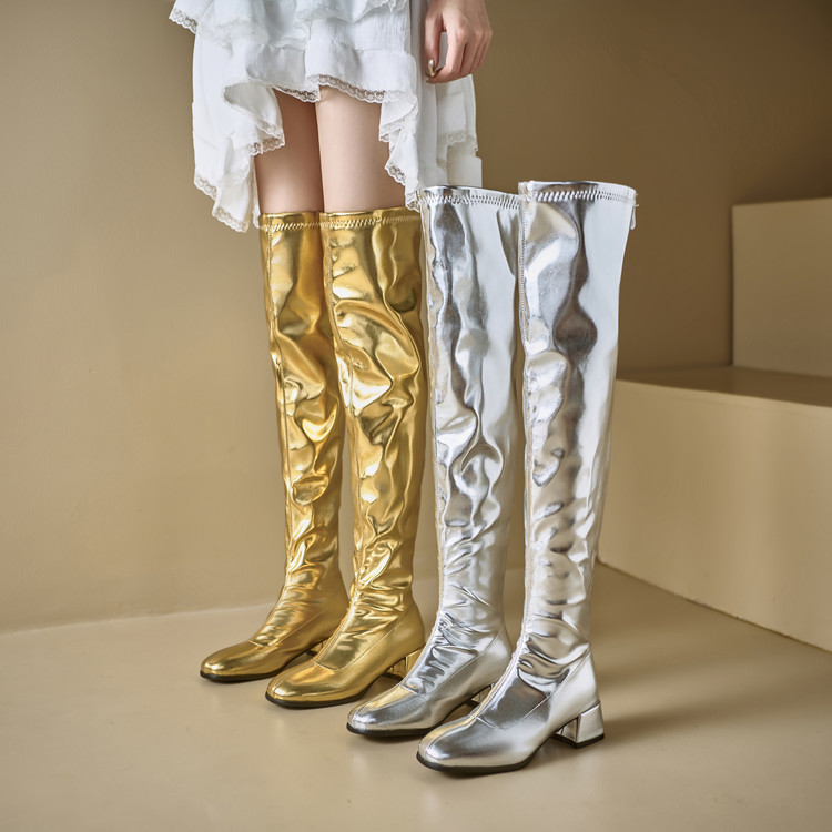 Metallic Silver Women Over The - Winter Cloth ulasan dan harga