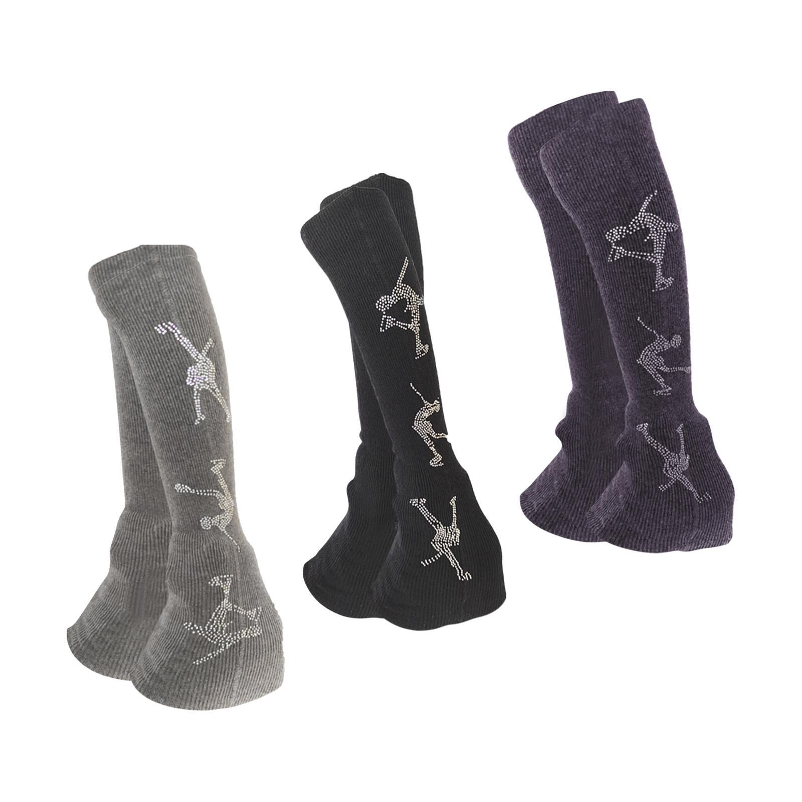 2 Pieces Figure Skating Leg Wa - Winter Clothing Leg Warmers ulasan dan harga