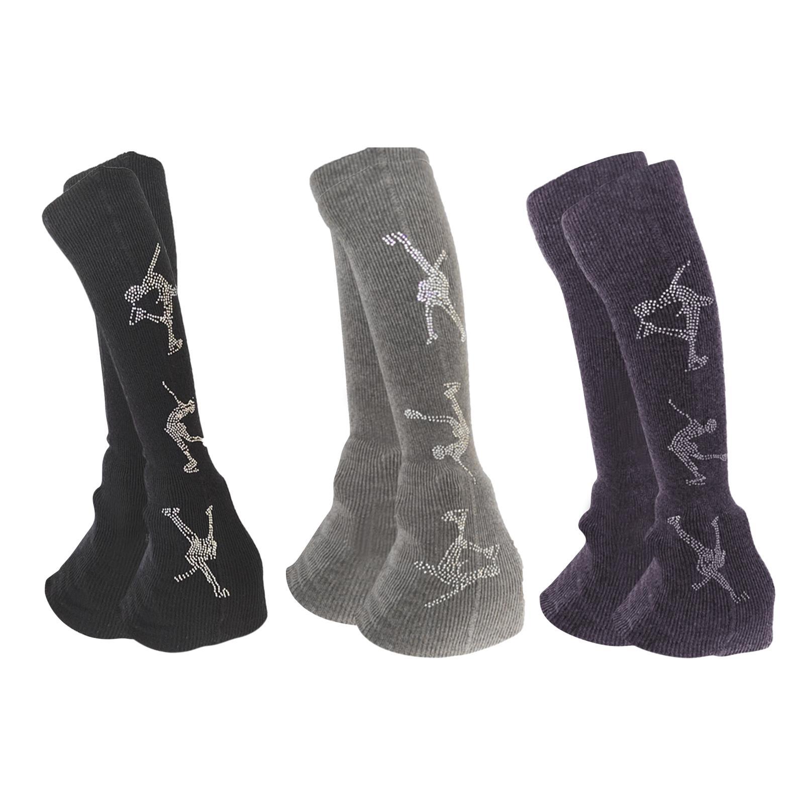 2 Pieces Figure Skating Leg Wa - Winter Clothing Leg Warmers ulasan dan harga