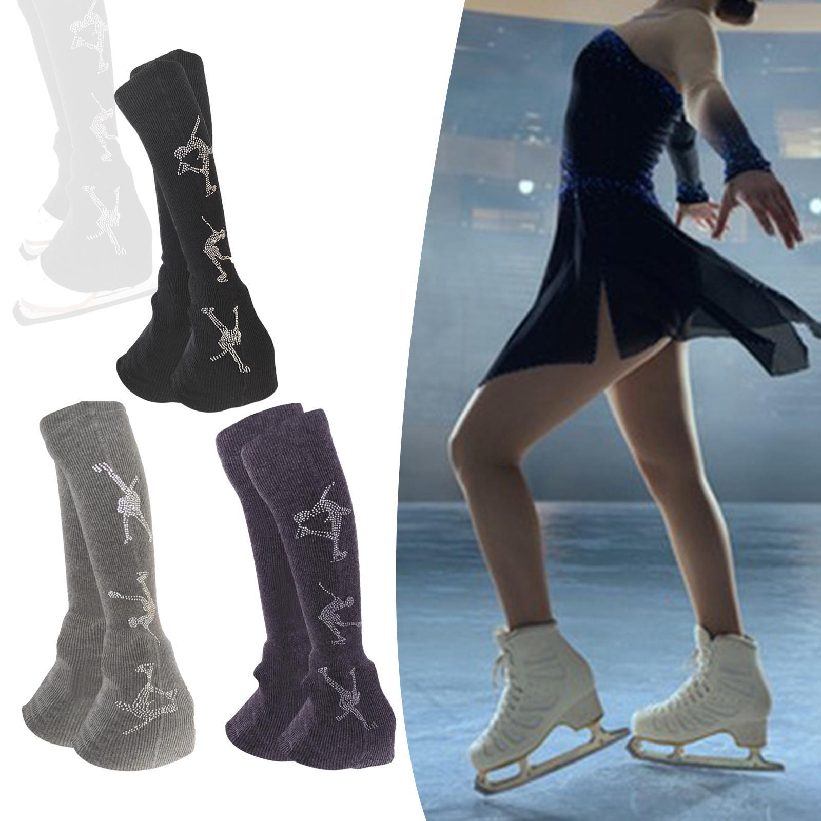 2 Pieces Figure Skating Leg Wa - Winter Clothing Leg Warmers ulasan dan harga