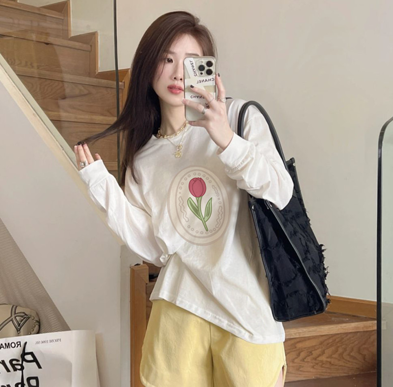 Women'S Sweat-Shirts Vintage C - Yellow Winter Clothing ulasan dan harga