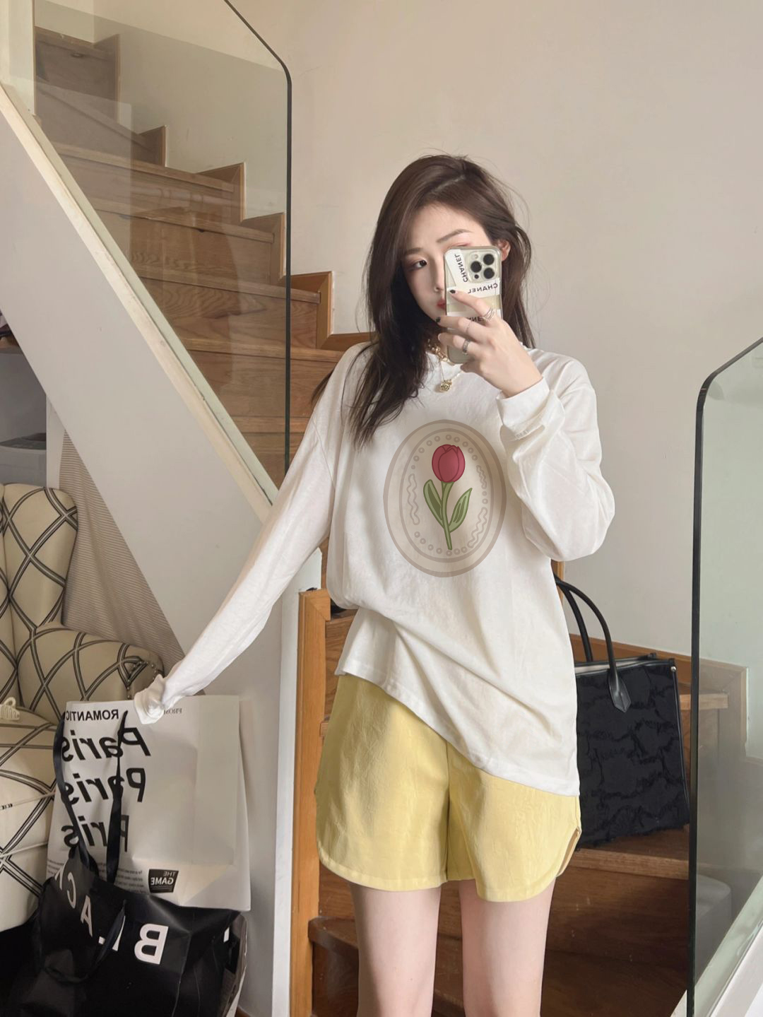 Women'S Sweat-Shirts Vintage C - Yellow Winter Clothing ulasan dan harga