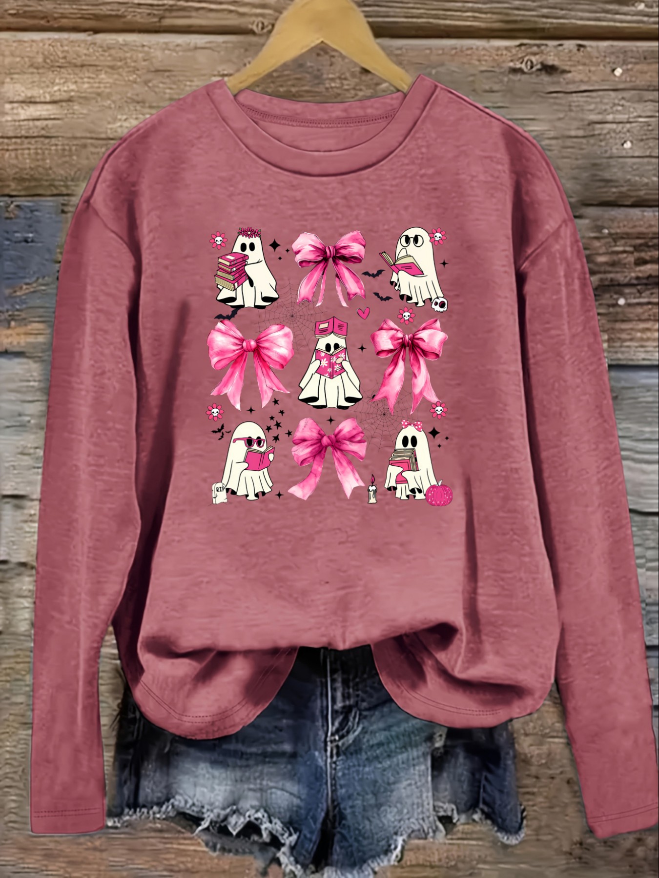 Women's Casual Long Sleeve Cre - Winter Clothing Usa ulasan dan harga