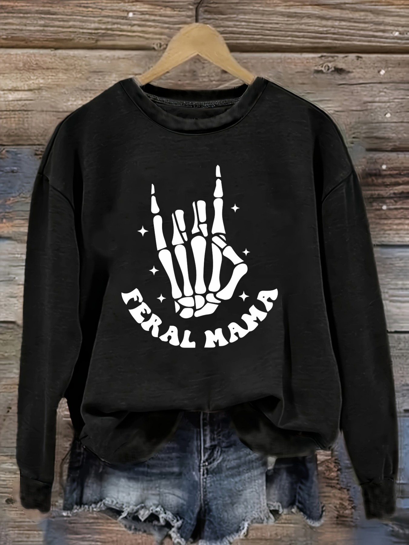 Women's Casual Long Sleeve Cre - Winter Clothing Usa ulasan dan harga
