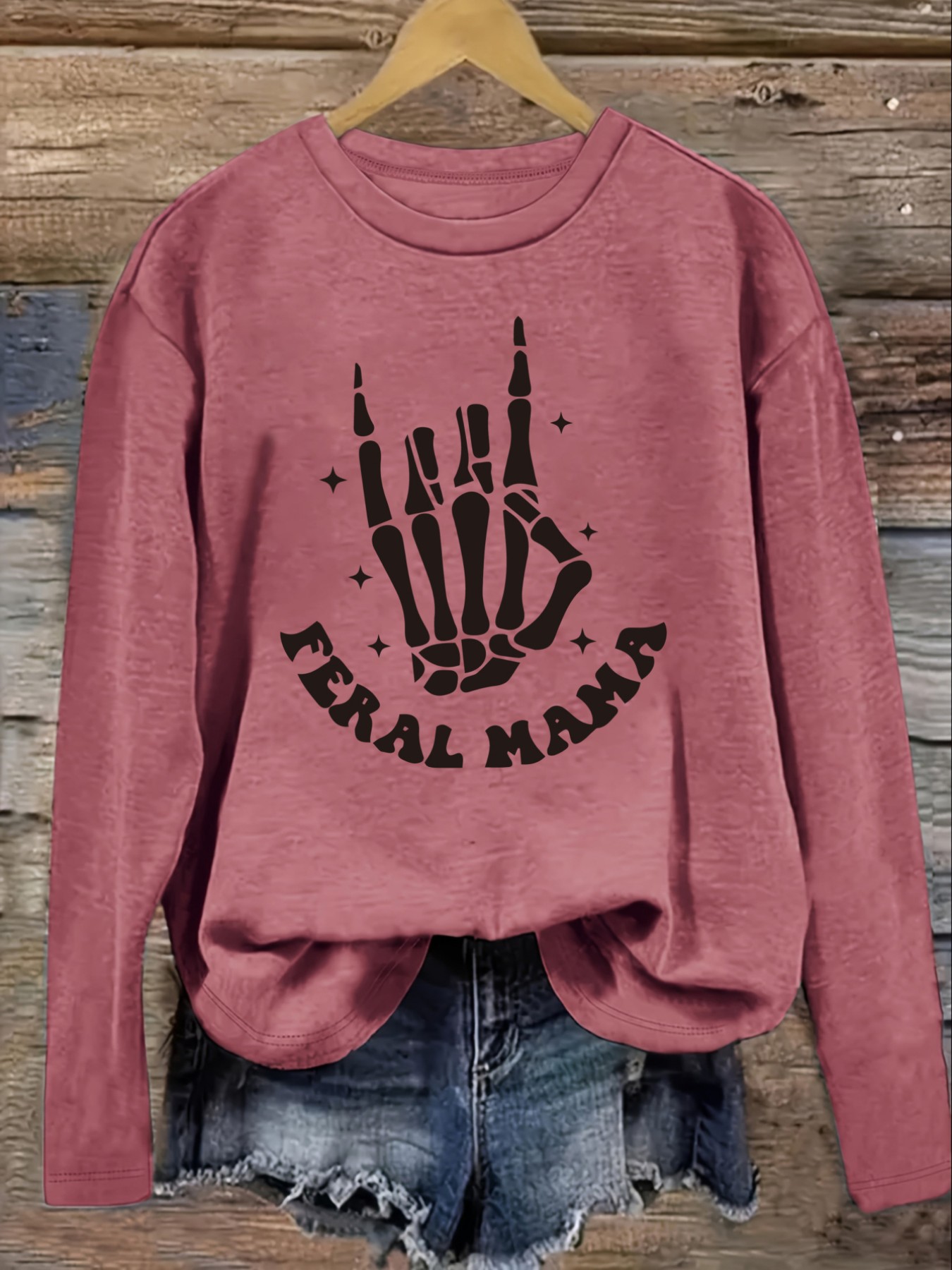 Women's Casual Long Sleeve Cre - Winter Clothing Usa ulasan dan harga