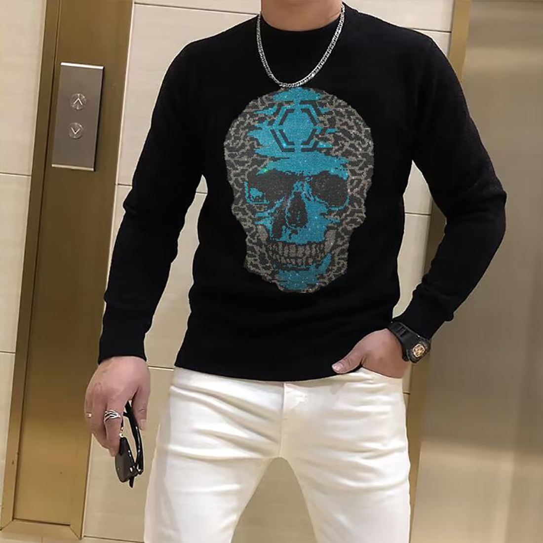 Men's Sweater Pullover Trendy  - Winter Clothing English ulasan dan harga