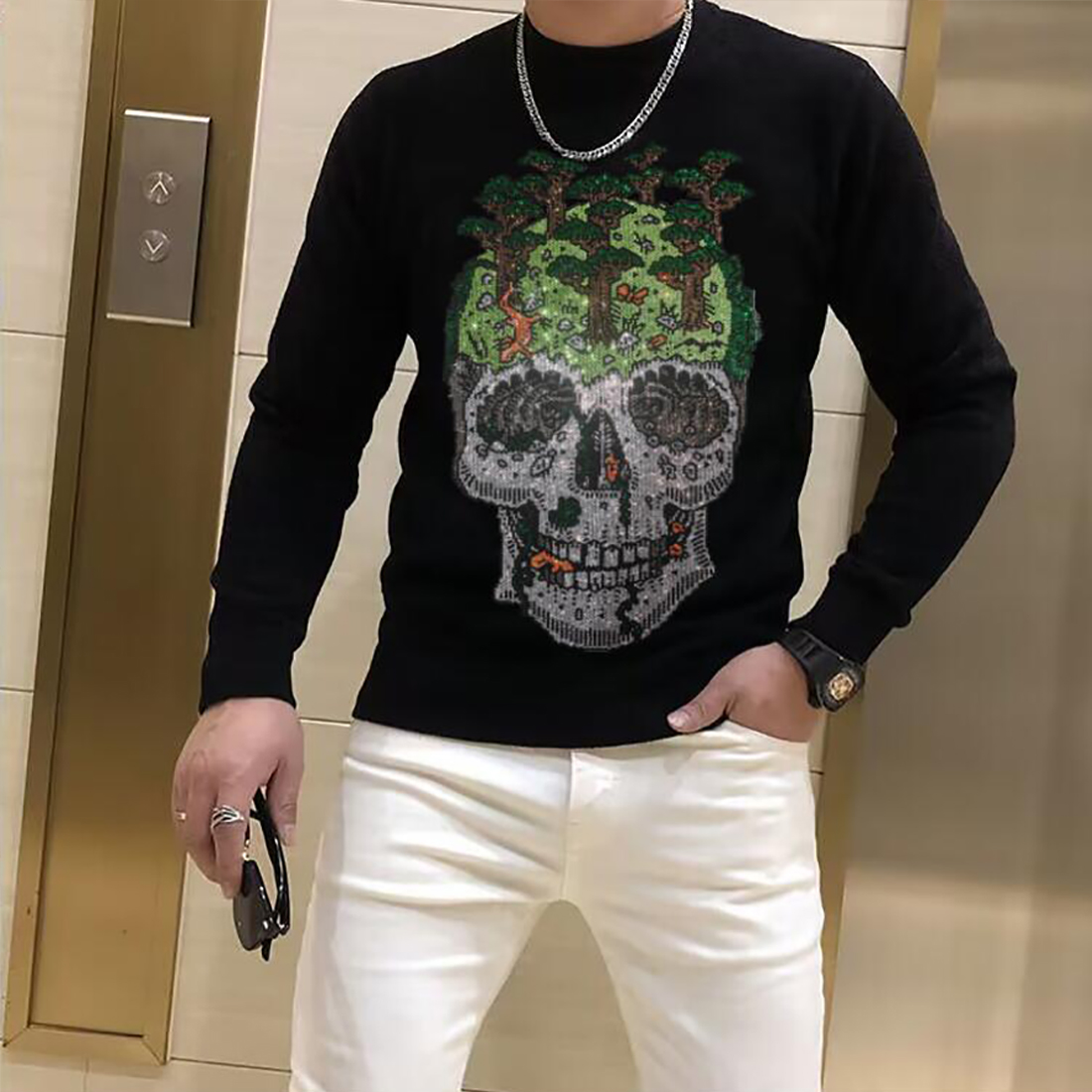 Men's Sweater Pullover Trendy  - Winter Clothing English ulasan dan harga
