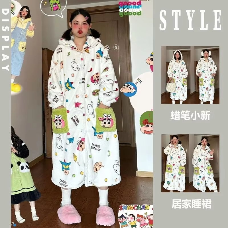 Kawaii Anime Crayon Shin-Chan  - Winter Clothing Girls ulasan dan harga
