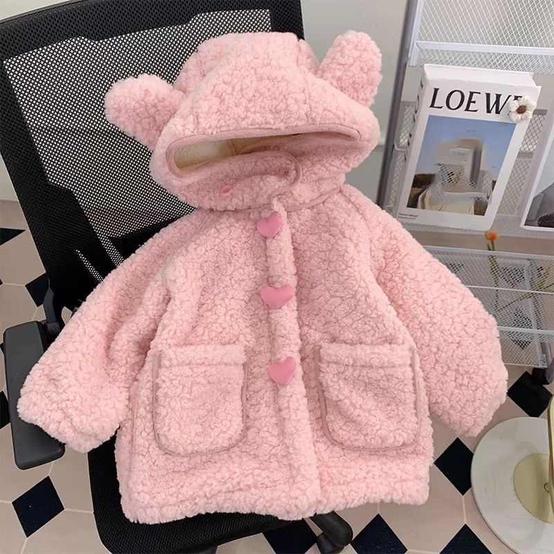Thickened Fleece Girls Coats C - Winter Clothing Activities For Toddlers ulasan dan harga