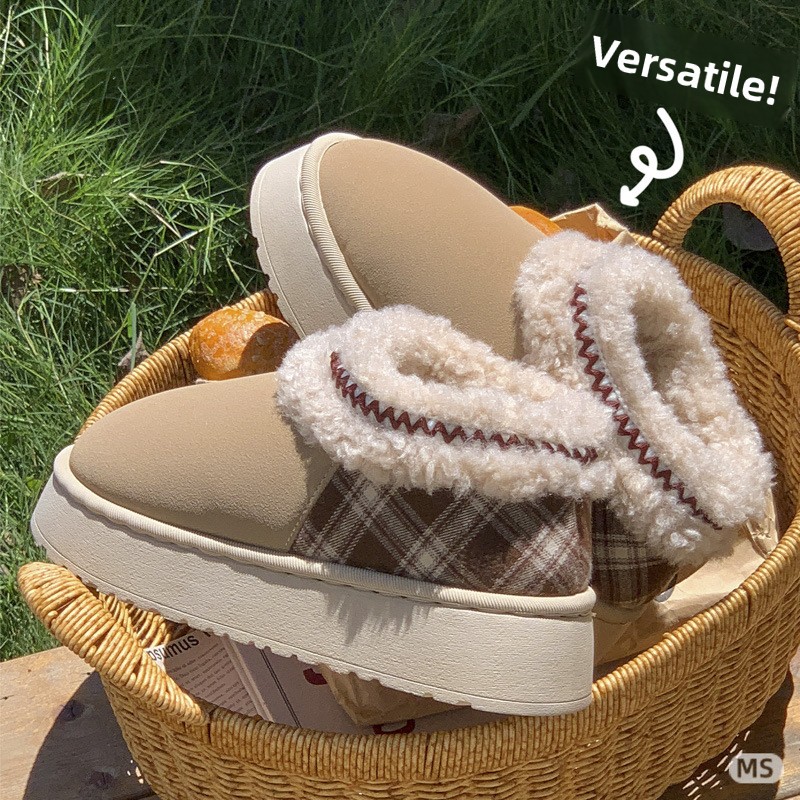 2026 Platform Fluffy Slippers  - Winter Cloth ulasan dan harga