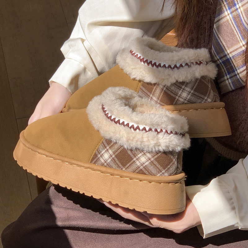2026 Platform Fluffy Slippers  - Winter Cloth ulasan dan harga