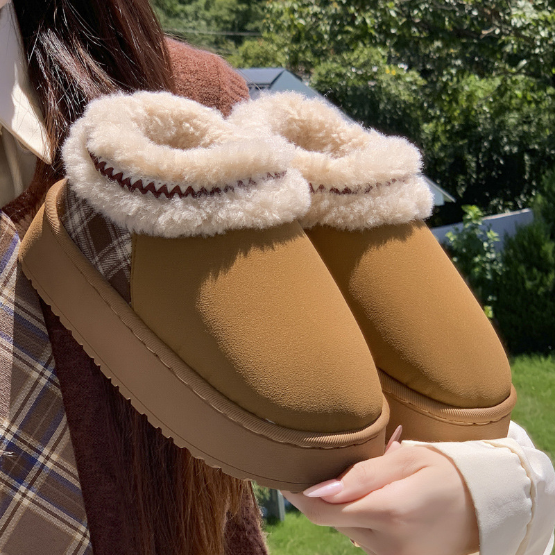 2026 Platform Fluffy Slippers  - Winter Cloth ulasan dan harga