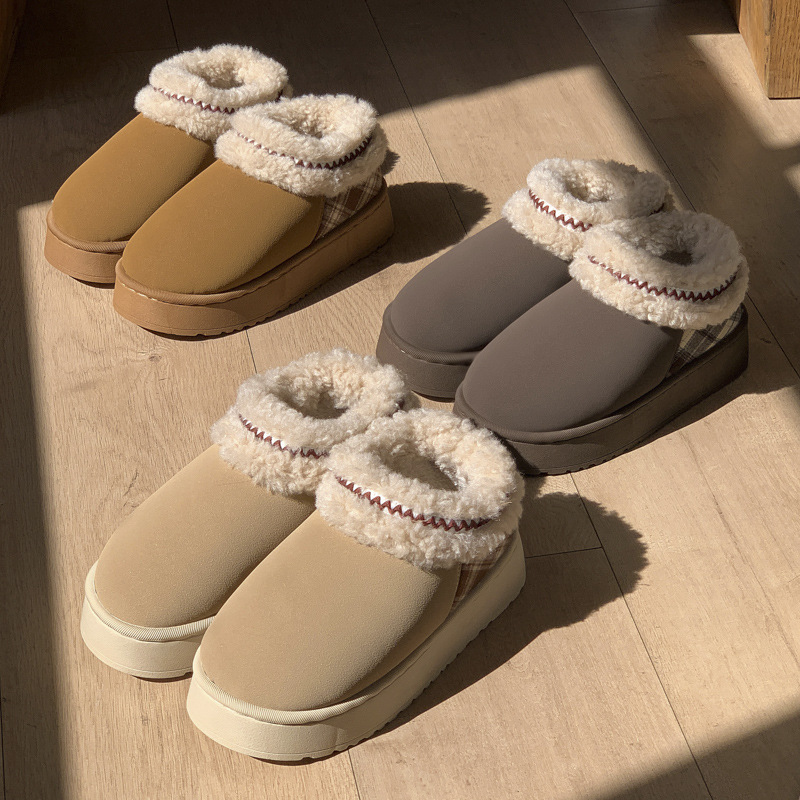 2026 Platform Fluffy Slippers  - Winter Cloth ulasan dan harga