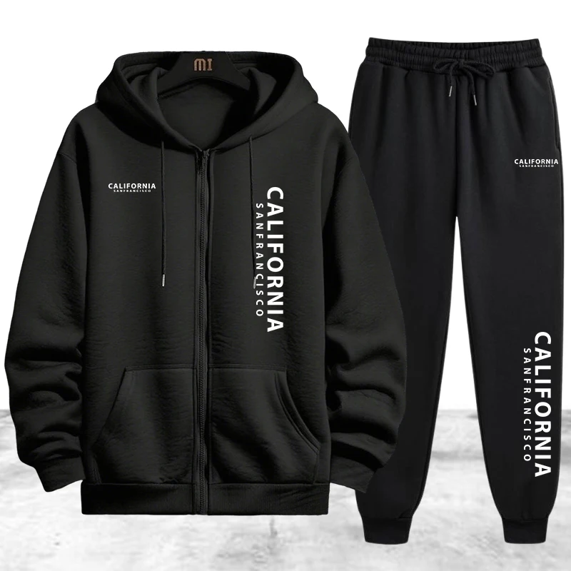 Tracksuit Men's Printing Casua - Winter Clothing Outdoor ulasan dan harga