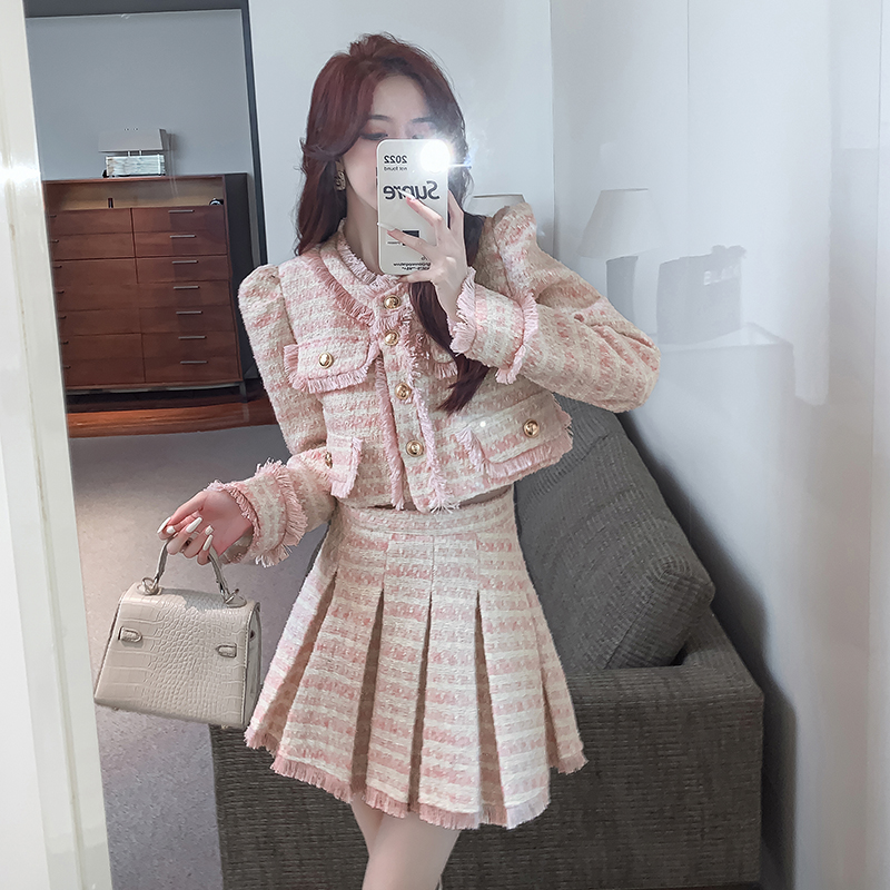 Women Elegant Tassel Y2K Korea - Clothing Style Winter ulasan dan harga