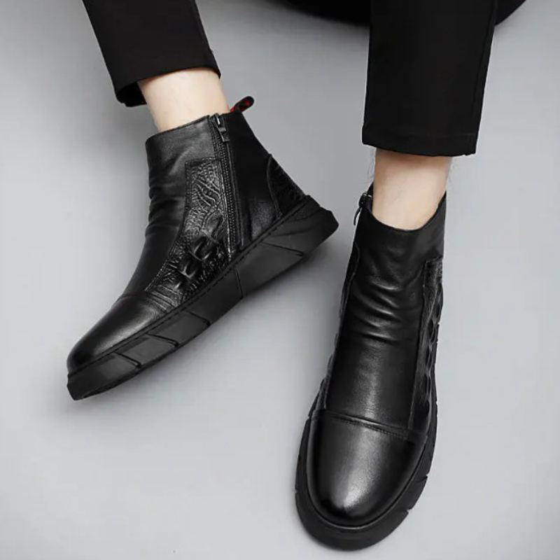 Men's High Top Boots with Wool - Winter Cloth ulasan dan harga