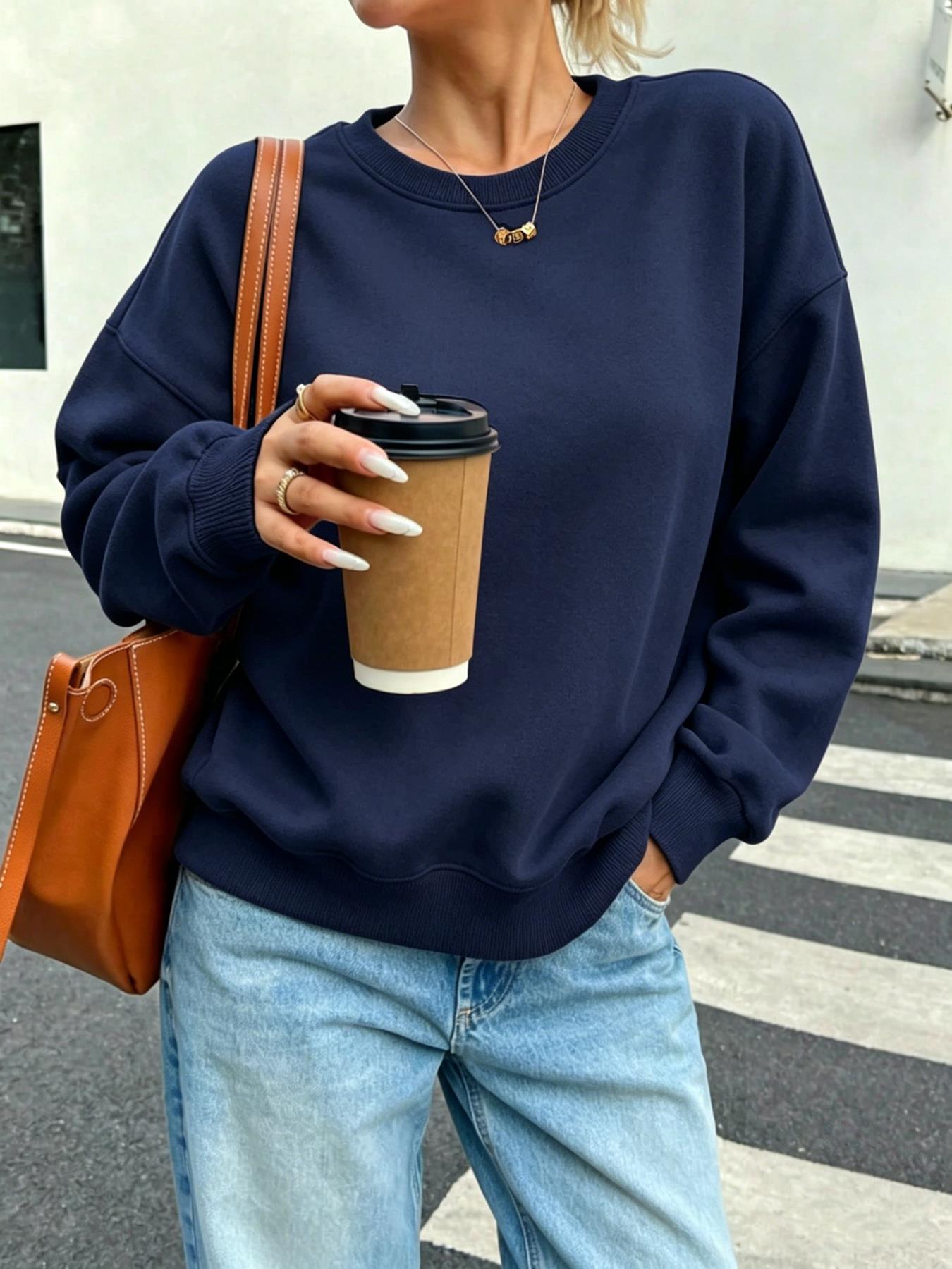 Solid Women's Casual Sweatshir - Winter Clothing On Sale Women'S ulasan dan harga