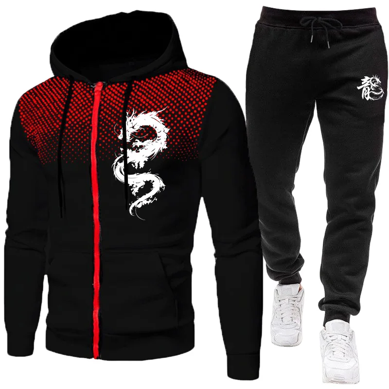 Men's Paris Dragon Pattern Fas - Winter Clothing Outdoor ulasan dan harga