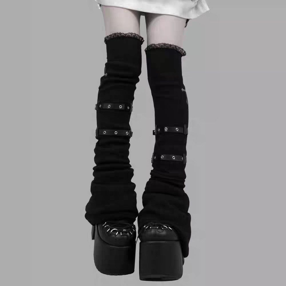 Korean Subculture Y2K Spicy Gi - Winter Clothing Leg Warmers ulasan dan harga