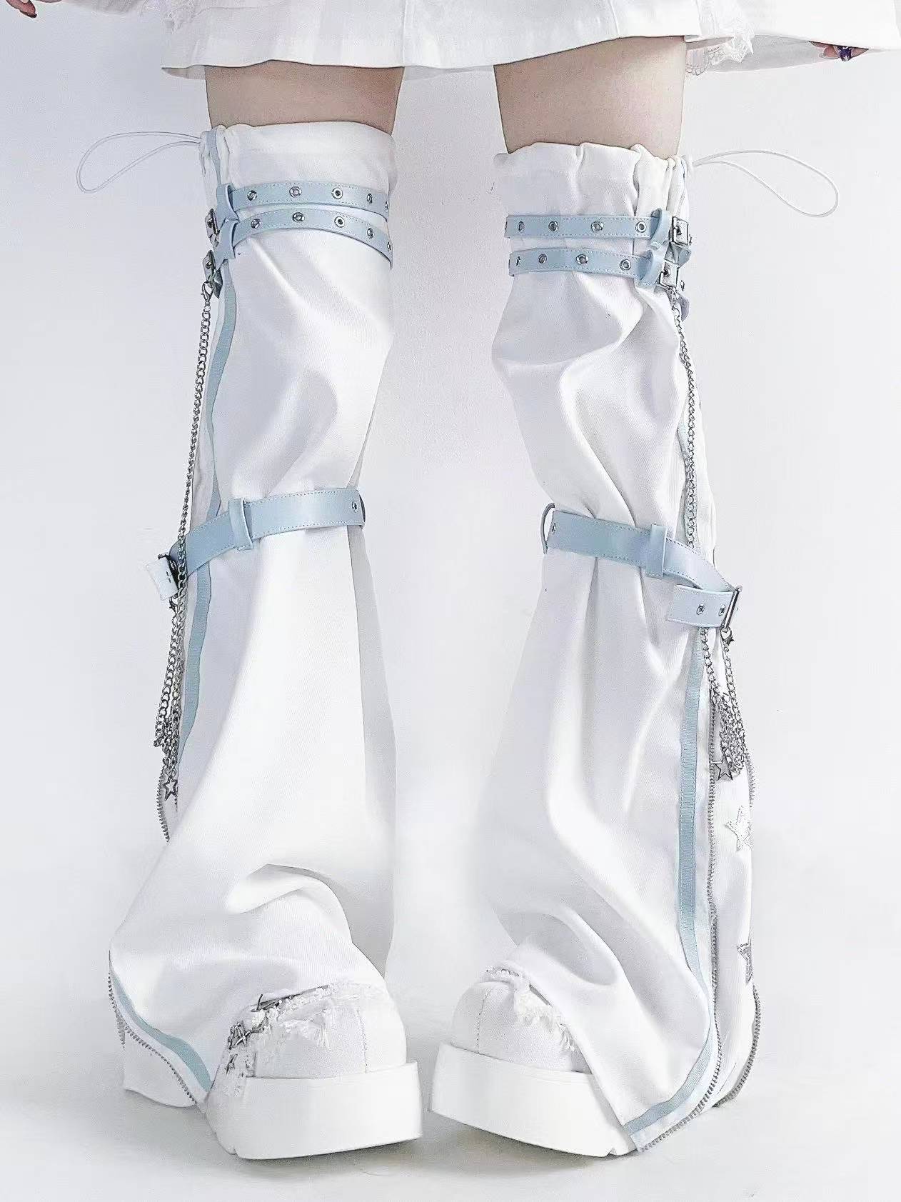 Korean Subculture Y2K Spicy Gi - Winter Clothing Leg Warmers ulasan dan harga