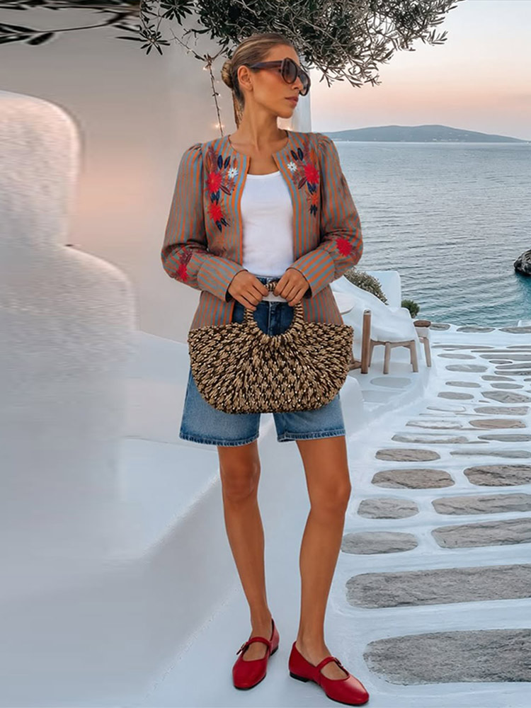 2026 Early Autumn Striped Flow - Winter Clothing Usa ulasan dan harga